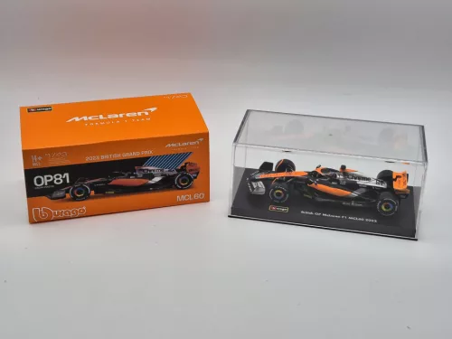 McLaren MCL60 F1 #81 (2023) - British GP 4th - Oscar Piastri - WITH DRIVER - BBurago - 1:43