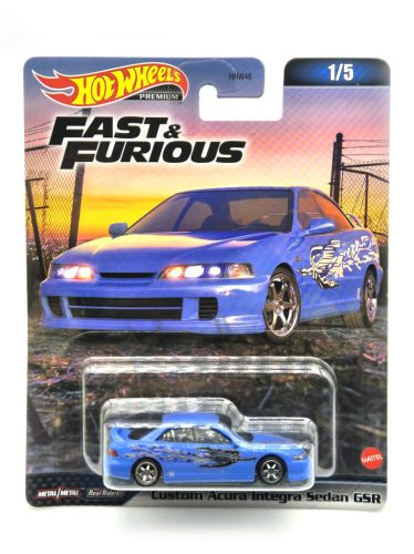 Hot Wheels Fast and Furious - The Fast and the Furious 1/5 - Custom Acura Honda Integra Sedan GSR - Hot Wheels - 1:64