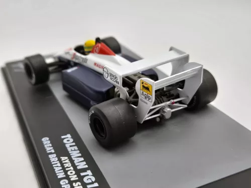 Toleman TG184 F1 #19 (1984) - Great Britain GP - Ayrton Senna - WITH DRIVER - Edicola - 1:43