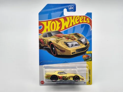 Hot Wheels Greenwood Corvette (1976) - HW Art Cars 7/10 - 65/250 - long carded
