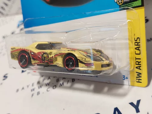 Hot Wheels Greenwood Corvette (1976) - HW Art Cars 7/10 - 65/250 - long carded