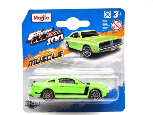 Ford Mustang Boss 302 (2013) - green/black - Maisto - 1:64