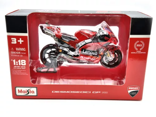 MotoGP - Ducati Desmosedici GP22 #63 (2022) motorcycle - Francesco Bagnaia - Maisto - 1:18