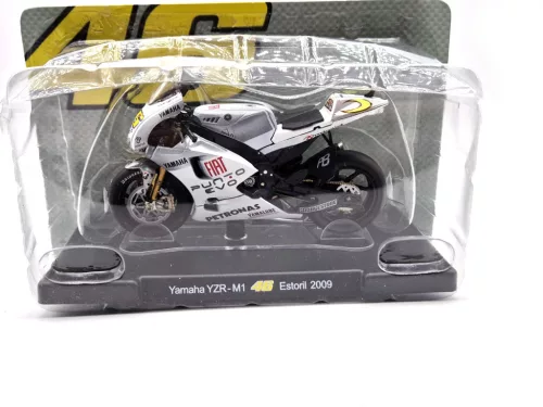 MotoGP - Yamaha YZR M1 #46 (2009) motorcycle - Valentino Rossi - Newsstand - 1:18