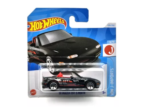 Hot Wheels Mazda MX-5 Miata (1991) - HW J-Imports 6/10 - 120/250 - Hot Wheels - 1:64