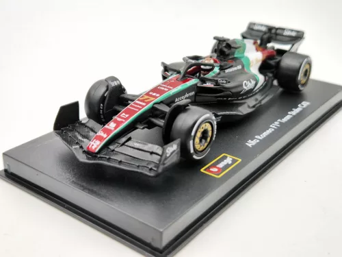 Alfa Romeo C43 F1 #77 (2023) - Monza Italy GP - Valtteri Bottas - WITH DRIVER - Bburago - 1:43
