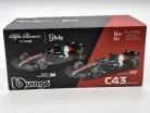 Alfa Romeo C43 F1 #77 (2023) - Monza Italy GP - Valtteri Bottas - WITH DRIVER - Bburago - 1:43