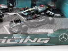 Mercedes GP F1 set - 2023 W14 Lewis Hamilton - 2023 W14 George Russell - 2022 W13 Lewis Hamilton - 2021 W12 Lewis Hamilton - Bburago - 1:43