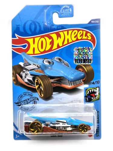 Hot Wheels Croc Rod (copper/blue) - Street Beasts 4/10 - 160/250 - long card - Hot Wheels - 1:64