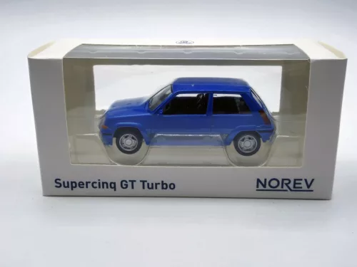 Renault R5 Supercinq GT Turbo Ph II (1988) - blue - Norev - 1:43