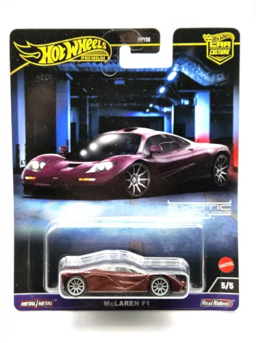 Hot Wheels Premium - Car Culture Exotic Envy - McLaren F1 - Hot Wheels - 1:64