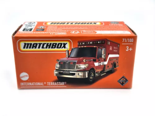 International Terrastar - 71/100 - Fire Ambulance - Matchbox - 1:64