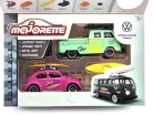 Volkswagen VW set - VW Beetle bug - VW T1 transporter - Majorette - 1:64