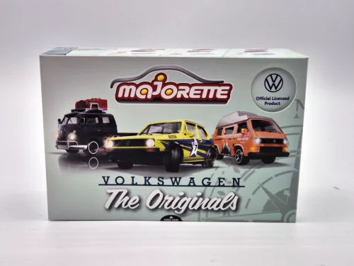 Volkswagen VW set - VW Beetle bug - VW T1 transporter - Majorette - 1:64