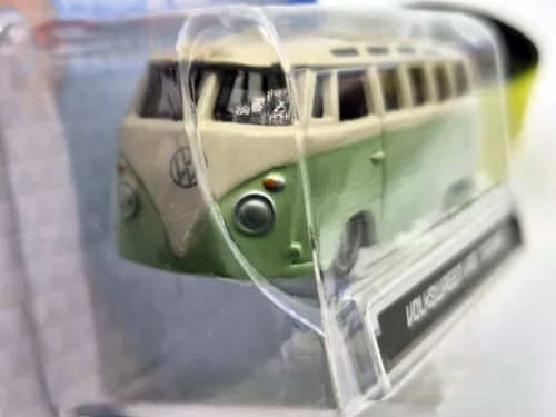 Volkswagen VW T1 transporter Samba Minibus - green - Burago - 1:64