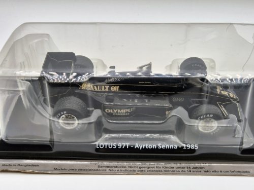 Lotus 97T Renault Turbo F1 #12 (1985) - Ayrton Senna - Newsstand - 1:24