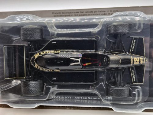 Lotus 97T Renault Turbo F1 #12 (1985) - Ayrton Senna - Newsstand - 1:24