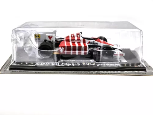 Toleman TG184 F1 #19 Portugal GP (1984) - Ayrton Senna - Newsstand - 1:24