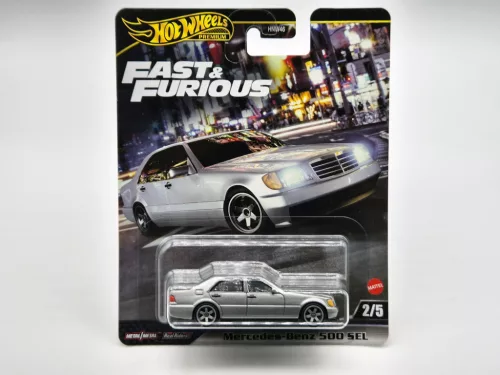 Hot Wheels Premium - Fast & Furious - Fast & Furious - Mercedes Benz 500 SEL - Hot Wheels - 1:64