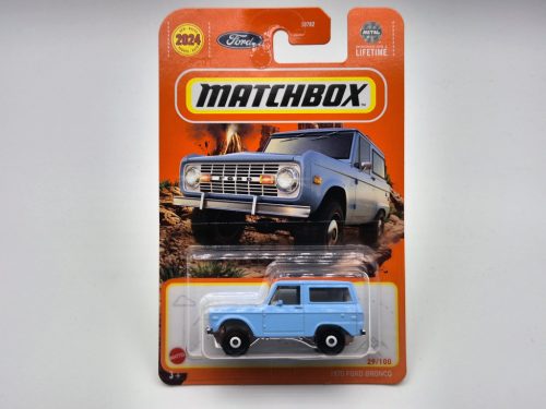 Ford Bronco (1970) - 2024 29/100 - long card - Matchbox - 1:64