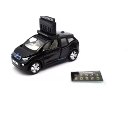 BMW i3 Marathon Clock Car - Tiny Toys - 1:64