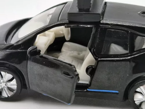 BMW i3 Marathon Clock Car - Tiny Toys - 1:64
