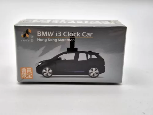 BMW i3 Marathon Clock Car - Tiny Toys - 1:64