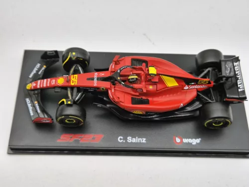 Ferrari SF-23 Team Scuderia F1 #55 (2023) - Monza - Carlos Sainz - WITH DRIVER - Bburago - 1:43