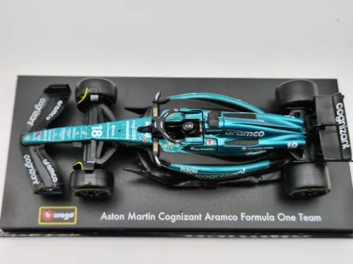 Aston Martin AMR23 F1 #18 (2023) - Lance Stroll - WITH DRIVER - Bburago - 1:43