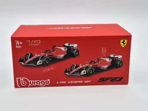 Ferrari SF-23 Team Scuderia F1 #16 (2023) - Las Vegas - Charles Leclerc - WITH DRIVER - Bburago - 1:43