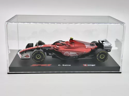 Ferrari SF-23 Team Scuderia F1 #55 (2023) - Las Vegas - Carlos Sainz - WITH DRIVER - Bburago - 1:43