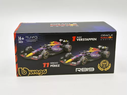 Red Bull RB19 F1 #11 (2023) - Las Vegas - Sergio Perez - WITH DRIVER - Bburago - 1:43