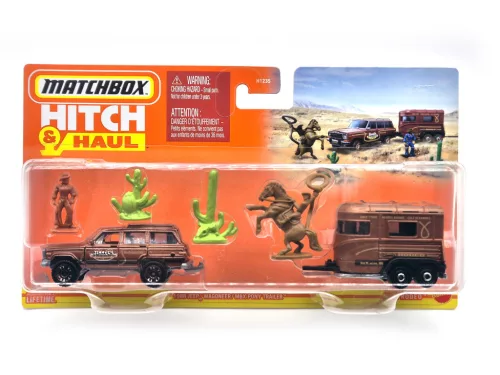 Matchbox Hitch and Haul - Jeep Wagoneer (1988) - MBX Pony Trailer - Matchbox - 1:64