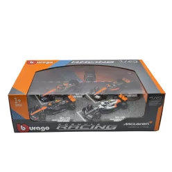   McLaren F1 set - #4 Lando Norris - 2023 British GP - 2023 Singapore GP - 2023 Monaco GP - 2022 Abu Dhabi - Bburago - 1:43