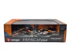 McLaren F1 set - #4 Lando Norris - 2023 British GP - 2023 Singapore GP - 2023 Monaco GP - 2022 Abu Dhabi - Bburago - 1:43
