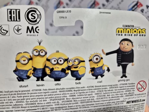 Hot Wheels Minion - Minions - Gru - Kevin - Hot Wheels - 1:64