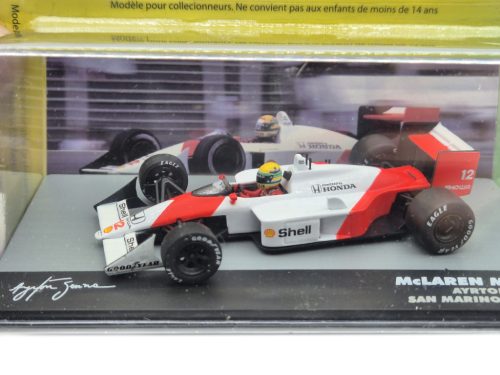 McLaren MP4/4 F1 #12 (1988) - San Marino GP - Ayrton Senna - WITH DRIVER - Edicola - 1:43