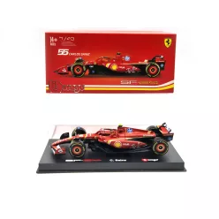   Ferrari SF-24 Team Scuderia F1 #55 (2024) - Imola - Carlos Sainz - WITH DRIVER - Bburago - 1:43