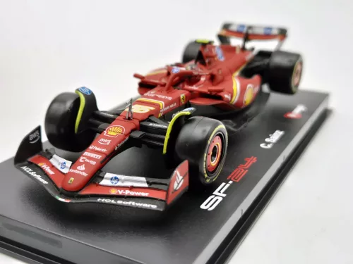 Ferrari SF-24 Team Scuderia F1 #55 (2024) - Imola - Carlos Sainz - WITH DRIVER - Bburago - 1:43