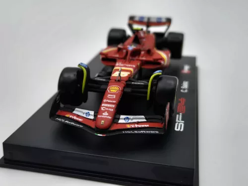 Ferrari SF-24 Team Scuderia F1 #55 (2024) - Imola - Carlos Sainz - WITH DRIVER - Bburago - 1:43