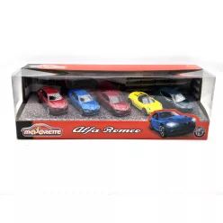   Alfa Romeo set (5pcs) - 4C Spider - Giulia Quadrifoglio - Tonale - Majorette - 1:64