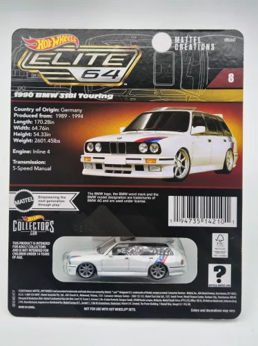 Hot Wheels Elite 64 BMW 318i Touring (1990) - Hot Wheels - 1:64