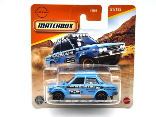 Datsun 510 Rally (1970) - 51/125 - blister pack - Matchbox - 1:64