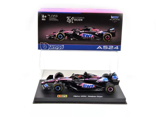 BWT Racing Alpine A524 F1 #31 (2024) - Esteban Ocon - WITH DRIVER - Bburago - 1:43