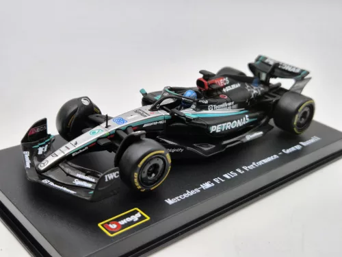 Mercedes GP W15 EQ Performance F1 #63 (2024) - George Russell - WITH DRIVER - Bburago - 1:43