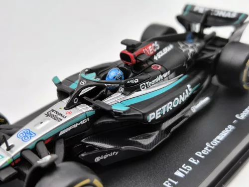 Mercedes GP W15 EQ Performance F1 #63 (2024) - George Russell - WITH DRIVER - Bburago - 1:43