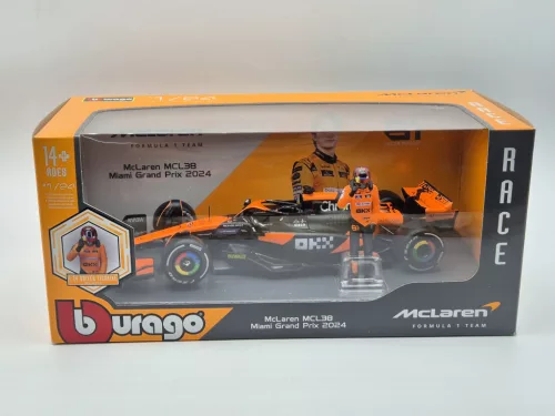 McLaren MCL38 F1 #81 (2024) - Oscar Piastri - WITH SPECIAL DRIVER - Bburago - 1:24
