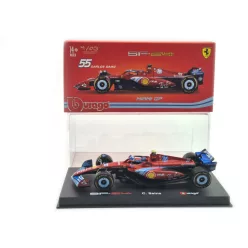   Ferrari SF-24 F1 #55 (2024) - Miami GP - Carlos Sainz - WITH DRIVER - Bburago - 1:43