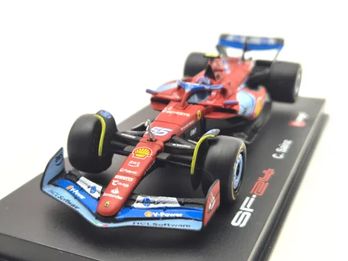 Ferrari SF-24 F1 #55 (2024) - Miami GP - Carlos Sainz - WITH DRIVER - Bburago - 1:43