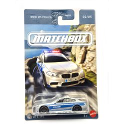 BMW F10 M5 Police - 02/05 - long card - Matchbox - 1:64